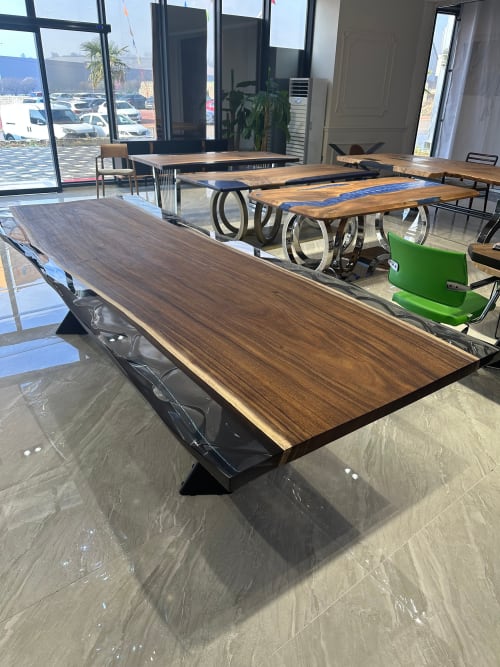 Epoxy Resin Dining Table - Custom Epoxy Table - River Table | Tables by Tinella Wood