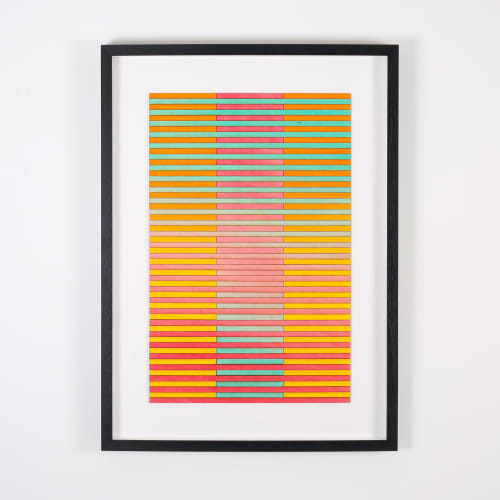 Texas Stripe Colour Study Painting | Paintings by Amelia Coward