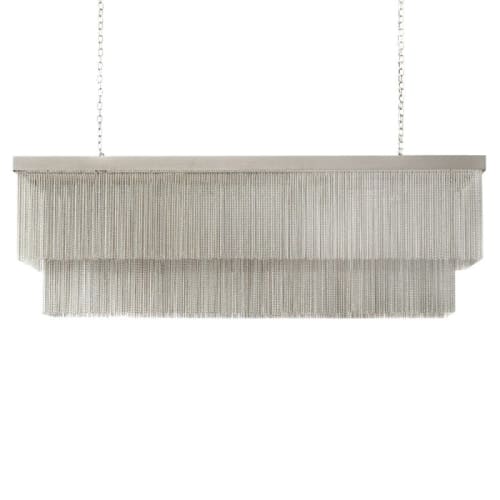 Alan Mizrahi CHAIN7070 Chain Rectangular | Chandeliers by Alan Mizrahi Lighting Design