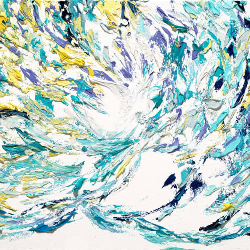 The Guardian of Sunset Beach Giclee Paper Print | Prints by Monika Kupiec Abstract Art