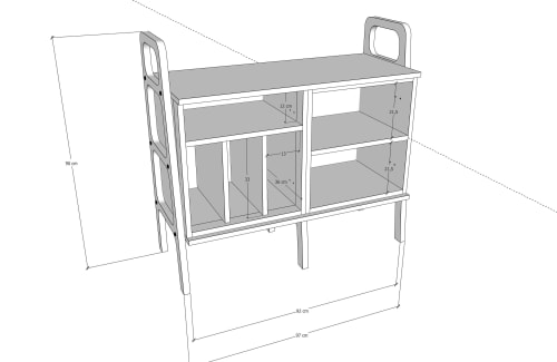Special offer for Venus, Scandinavian Sideboard Mid Century | Book Case in Storage by Plywood Project