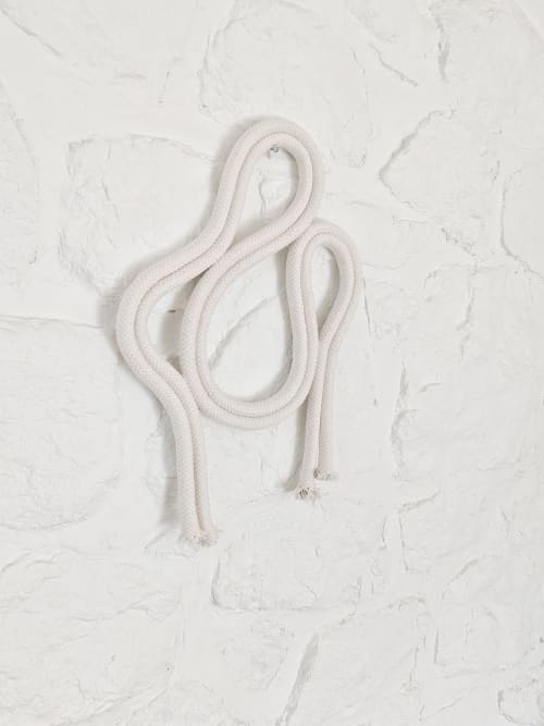 THE ALVA Rope Art Wall Sculpture with Diamond Braided Rope | Wall Hangings by Damaris Kovach