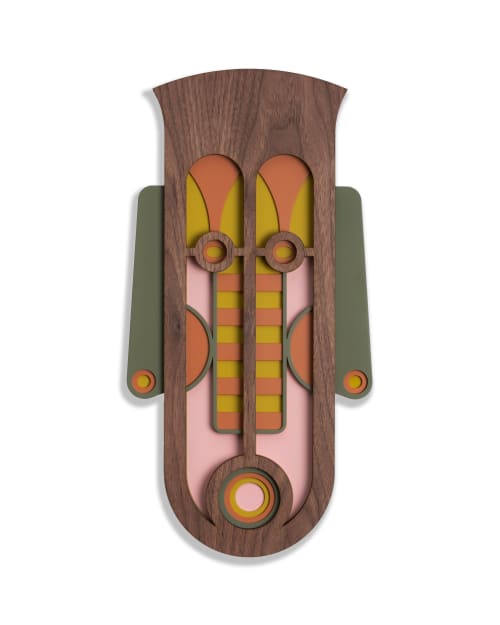 Modern African Mask #40 | Wall Sculpture in Wall Hangings by Umasqu