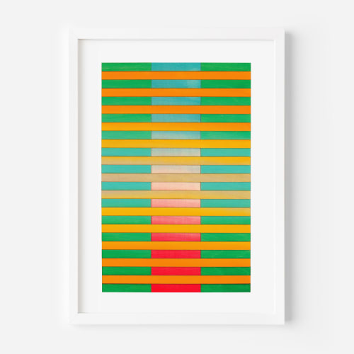 Boston Stripe Colour Study Print | Prints in Paintings by Amelia Coward