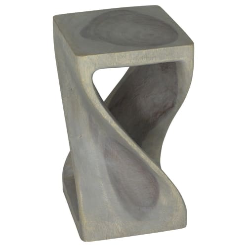 Haussmann® Original Wood Twist Stool 10 X 10 X 18 In | Chairs by Haussmann®
