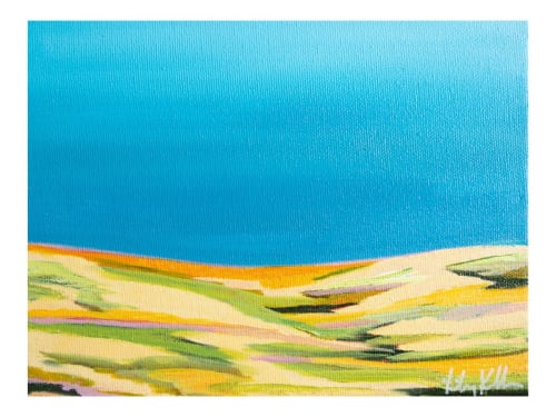 Summer Dunes (Horizontal) | Paintings by Neon Dunes by Lily Keller