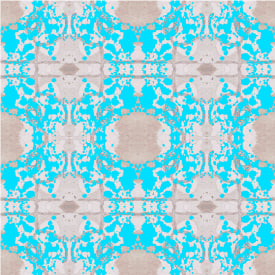 Mirror, Turquoise | Fabric in Linens & Bedding by Philomela Textiles & Wallpaper