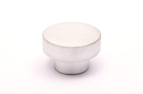 Dot 30 Brushed Stainless Steel Knob | Hardware by Windborne Studios
