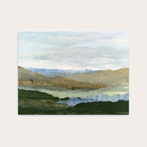 Saltwater Reverie Art Print - Soft Coastal Landscape | Prints in Paintings by Lara Eckerman Art
