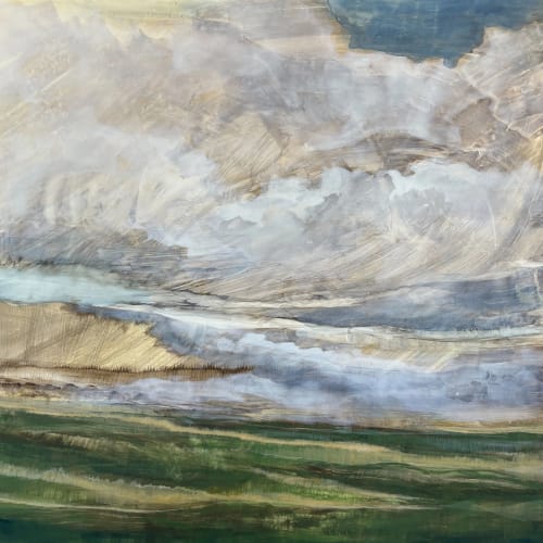 Large Square III (36x36") | Paintings by Caroline Adams