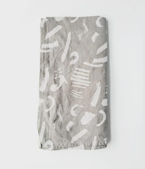 100% Linen Tea Towel - Watercolor Chalk | Linens & Bedding by S W E V E N