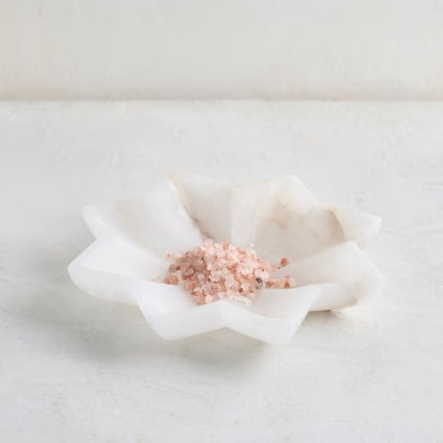 Tara Alabaster Bowl Low | Decorative Objects by The Collective