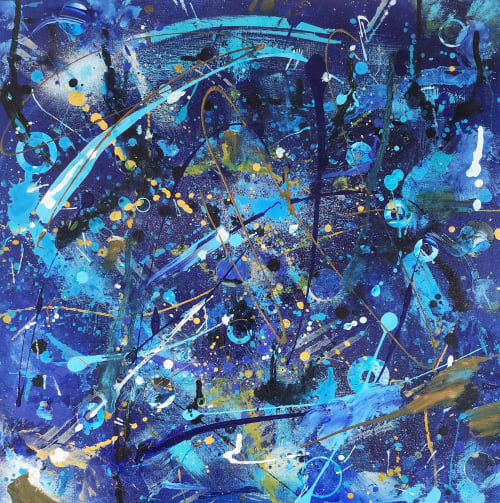 Electric Dreams | Oil And Acrylic Painting in Paintings by Amanda Lind