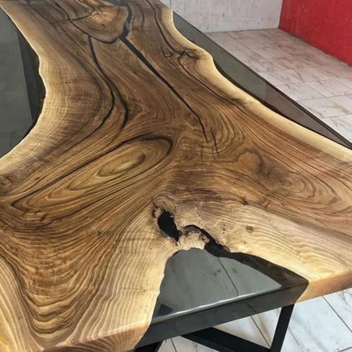 Smoke Epoxy Custom Resin Table | Tables by Ironscustomwood