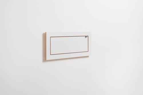 Folding Wall Shelf | Fläpps Shelf 60x27-1 | Spice Rack, Shelf for Trinkets, Birch Plywood, White | Shelving in Storage by AMBIVALENZ