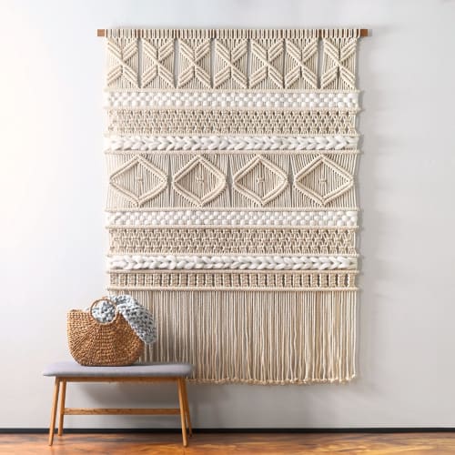 Extra Large Fiber Artwork - EDA | Wall Hangings by Rianne Aarts / Teddy and Wool Studio