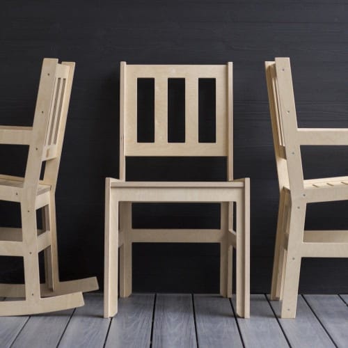 Modern Wooden Chair | Dining Chair in Chairs by ROMI