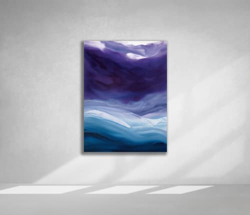 Lavender Sky | Oil And Acrylic Painting in Paintings by Teodora Guererra Fine Art