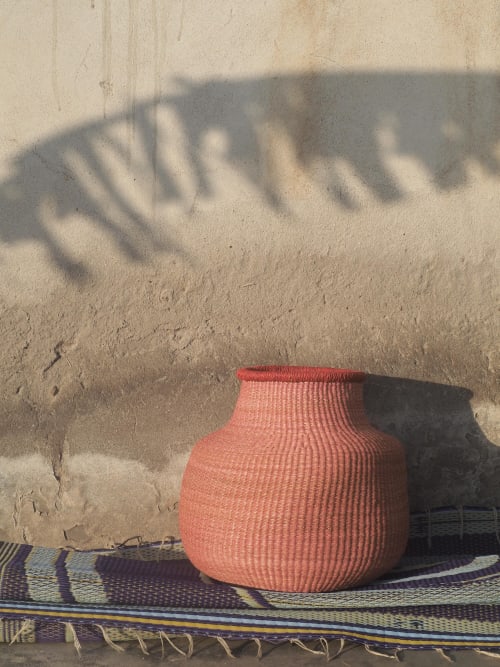 Flower Pot Pink Basket | Storage by AKETEKETE
