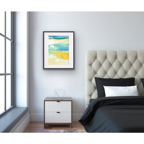 Fall Into Your Ocean Eyes | Watercolor Painting in Paintings by Brazen Edwards Artist