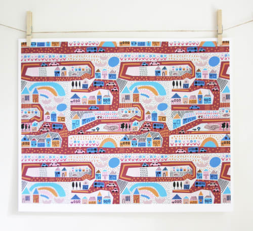 City Planning Autumn Print | Prints by Leah Duncan