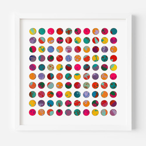 Splash Dots with Lavender Print | Prints in Paintings by Amelia Coward