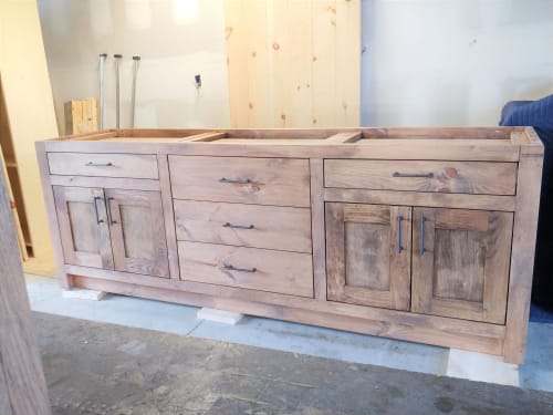 Model #1067 - Custom Kitchen Island | Furniture by Limitless Woodworking