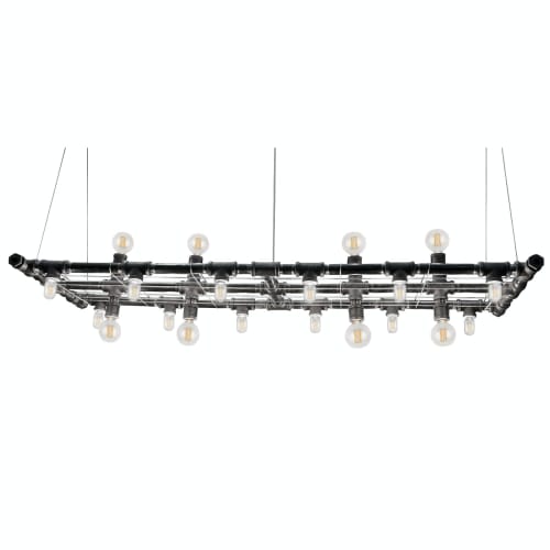 Raw Banqueting Linear Suspension (Rectangular) | Chandeliers by Michael McHale Designs