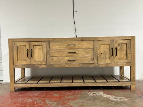 Model 1014 - Custom Double Sink Vanity | Countertop in Furniture by Limitless Woodworking