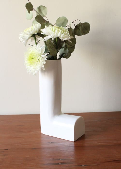 Ceramic Vase | Letter L | Vases & Vessels by Studio Patenaude