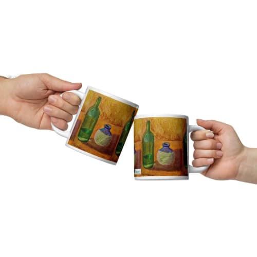 Coffee  Mug - Still Longing - Yellow Ochre Still Life | Work by Eman's Gallery