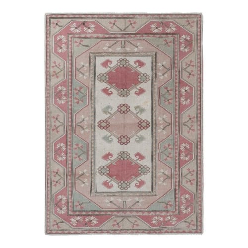 Vintage Faded Pale Colors Rug for Home and Nursery Decor | Rugs by Vintage Pillows Store