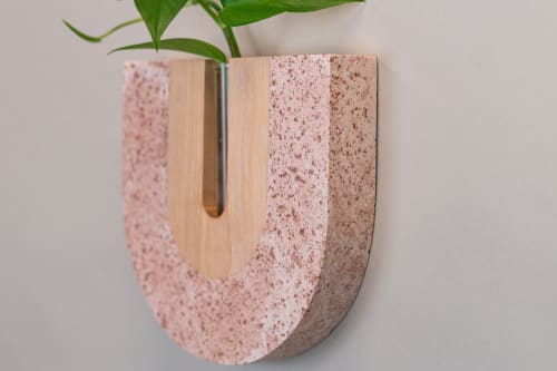 Calah Narrow Wall Planter | Vases & Vessels by Tropico Studio