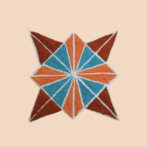 Geometric Art Rug | Small Rug in Rugs by Britny Lizet