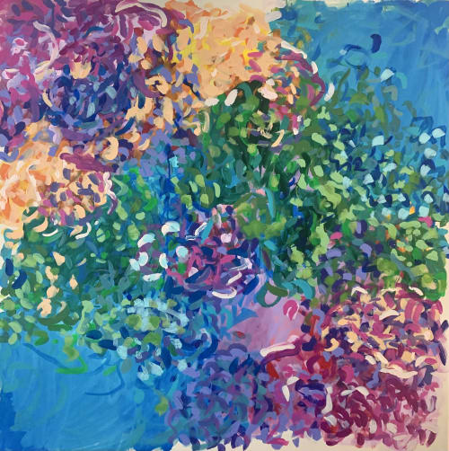 Spring Joy | Oil And Acrylic Painting in Paintings by Shiri Phillips Designs