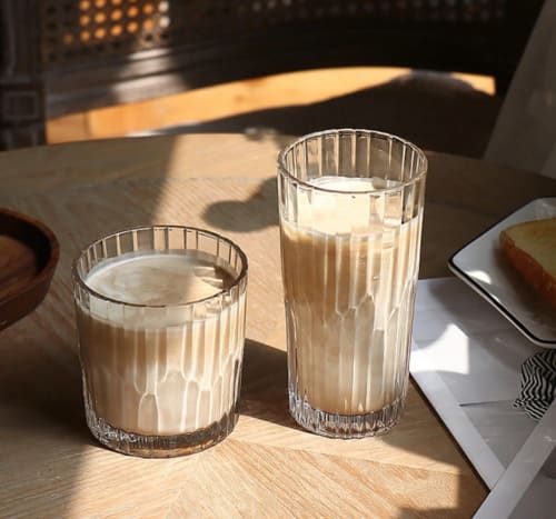 Textured Glass Cup | Drinkware by Vanilla Bean