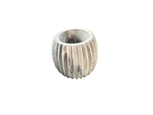 Lunar Ribbed Flute Petite | Planter in Vases & Vessels by RAW & UNIQ