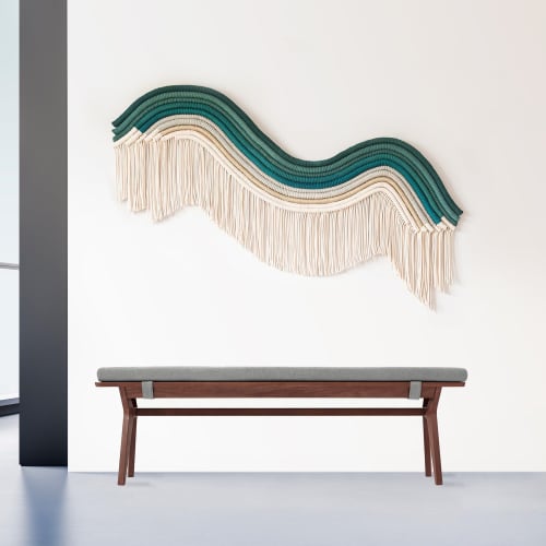Diagonal Textile Art - LIA | Wall Hangings by Rianne Aarts / Teddy and Wool Studio