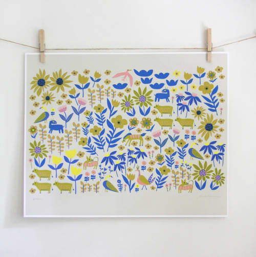 Folklore Blue Print | Prints by Leah Duncan
