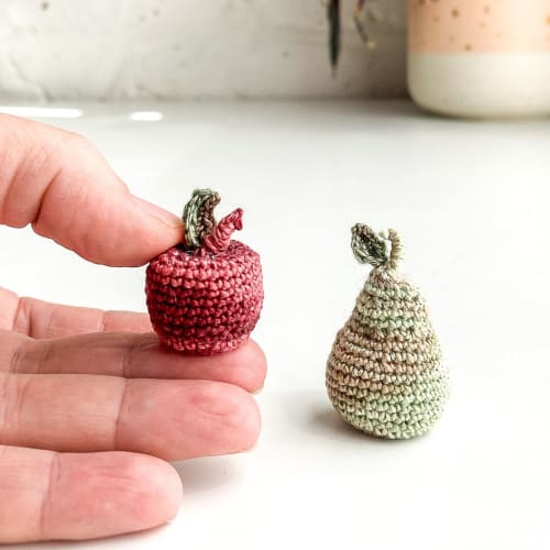 Teeny, Tiny & Small Apple and Pear DIY KIT | Ornament in Decorative Objects by Flax & Twine