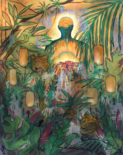 The Jungle Within | Oil And Acrylic Painting in Paintings by Shawn Button