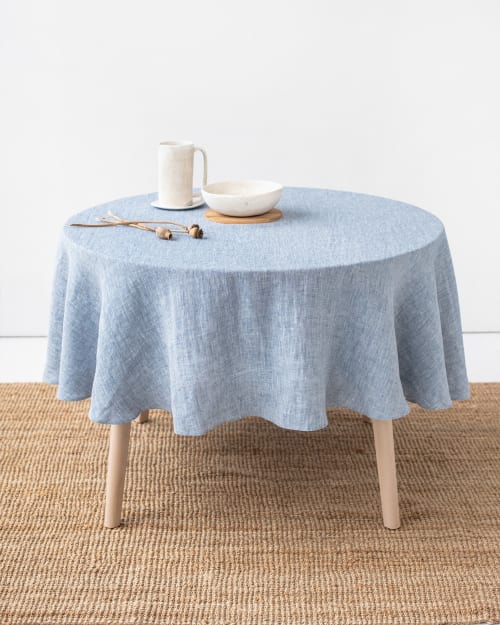 Round Linen Tablecloth | Linens & Bedding by MagicLinen