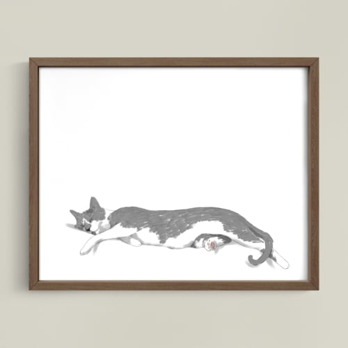 Woodhouse Stretching - White Edition | Work by The Ugly Cat Studio