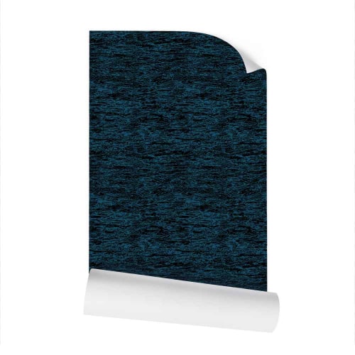 Water - Black on Blue - Medium Wallpaper Print | Wall Treatments by Sean Martorana