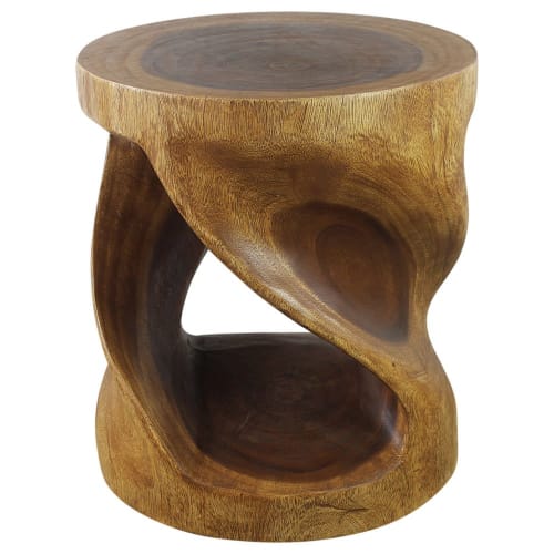 Haussmann® Round Twist End Table 18 in DIA x 20 | Tables by Haussmann®