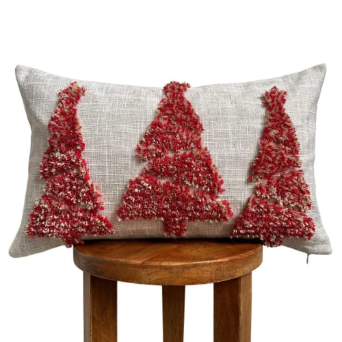 Merry Lumbar Pillow Cover | Pillows by Busa Designs