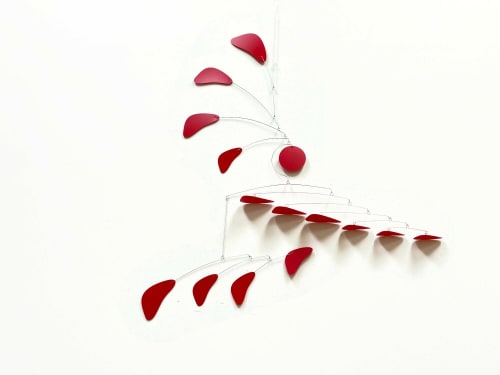 Modern Mobile For A Tall Ceiling Stairway Foyer or Balcony | Wall Sculpture in Wall Hangings by Skysetter Designs