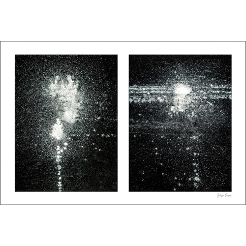 Spills Diptych #10: Chalk Dust on Street | Photography by Susan Bowen Photos