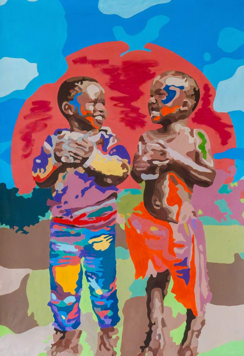 Bašimanyana (Boys) by Donald Masoga | Drawings by Hae Art Collective LLC