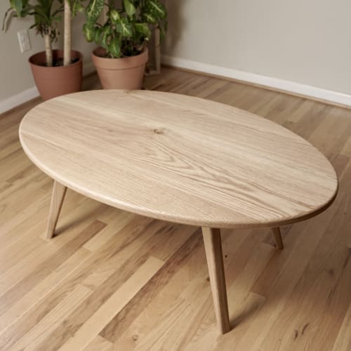 Oval Scandinavian Coffee Table | Tables by Crafted Glory